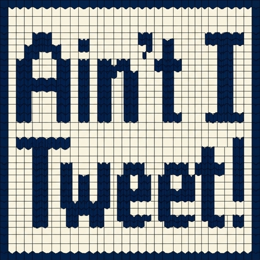 Stitch chart guide image for "Ain't I Tweet!" Baby Blanket