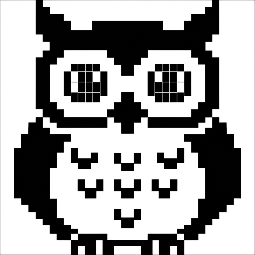 Stitch chart guide image for Mosaic Owl Crochet Blanket
