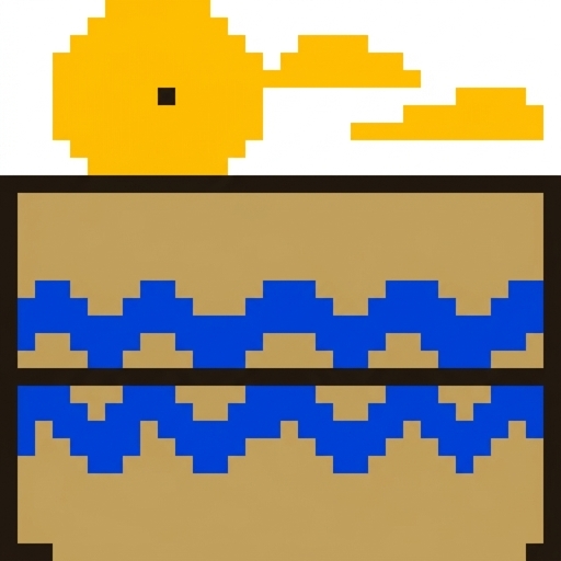 Stitch chart guide image for Seaside Horizon Blanket