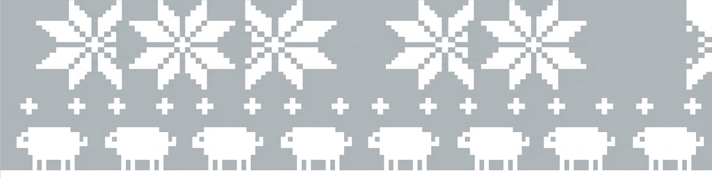 Stitch chart guide image for Snowflake & Sheep Beanie