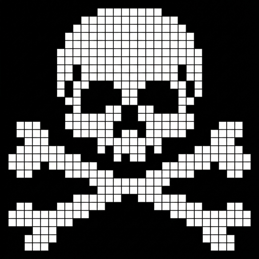Stitch chart guide image for The Jolly Roger Hoodie