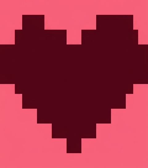 Stitch chart guide image for Sweetheart Rectangle