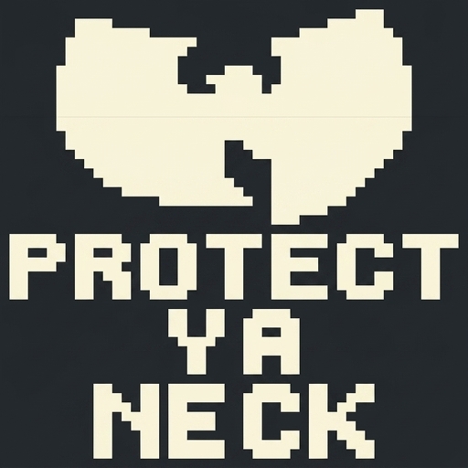 Stitch chart guide image for PROTECT YA NECK — Wu-Tang Tribute Scarf (Intarsia Remix)