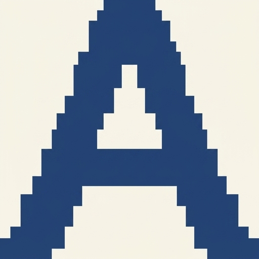 Stitch chart guide image for The "A" Beanie — Classic Fitted Beanie with Monogram