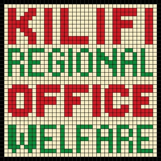 Stitch chart guide image for KILIFI REGIONAL OFFICE WELFARE Wall Hanging
