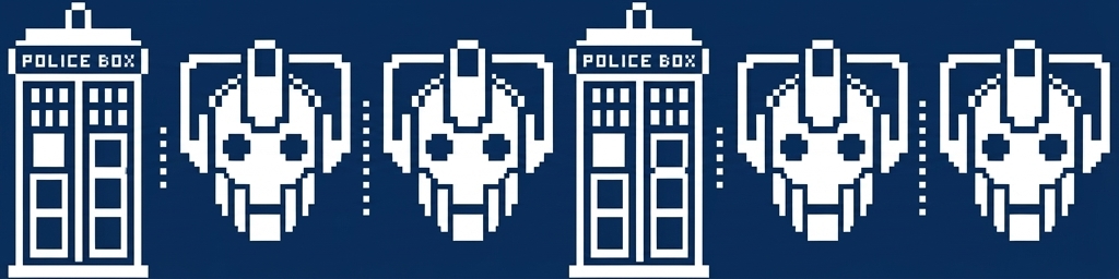 Stitch chart guide image for Doctor Who Fair Isle Raglan Jumper