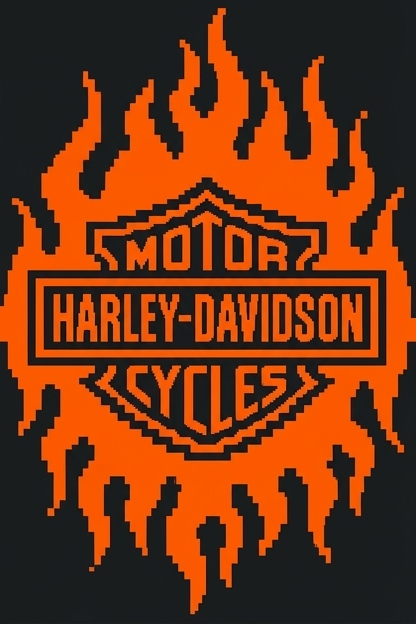 Stitch chart guide image for Harley-Inspired Chunky Intarsia Blanket